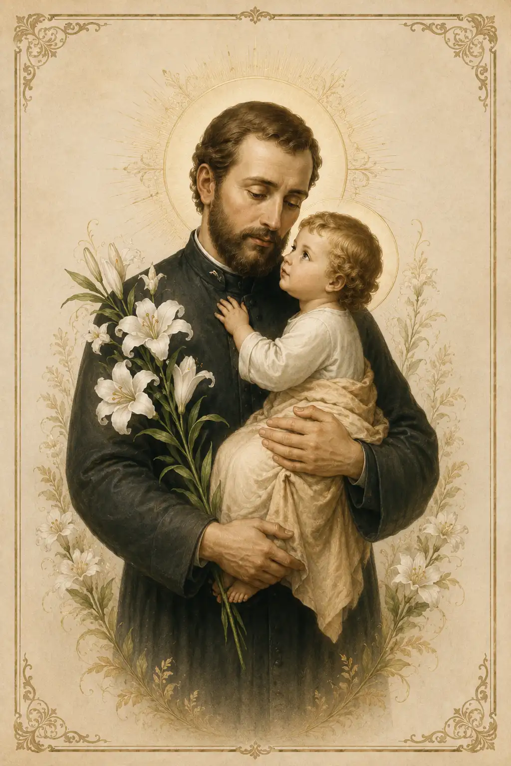 Imagen de San Cayetano para una fecha devocional especial o celebración religiosa